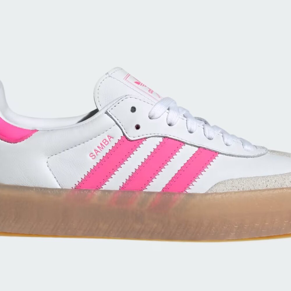 Adidas Sambae Cloud White / Off White / Lucid Pink - Picture 3 of 6